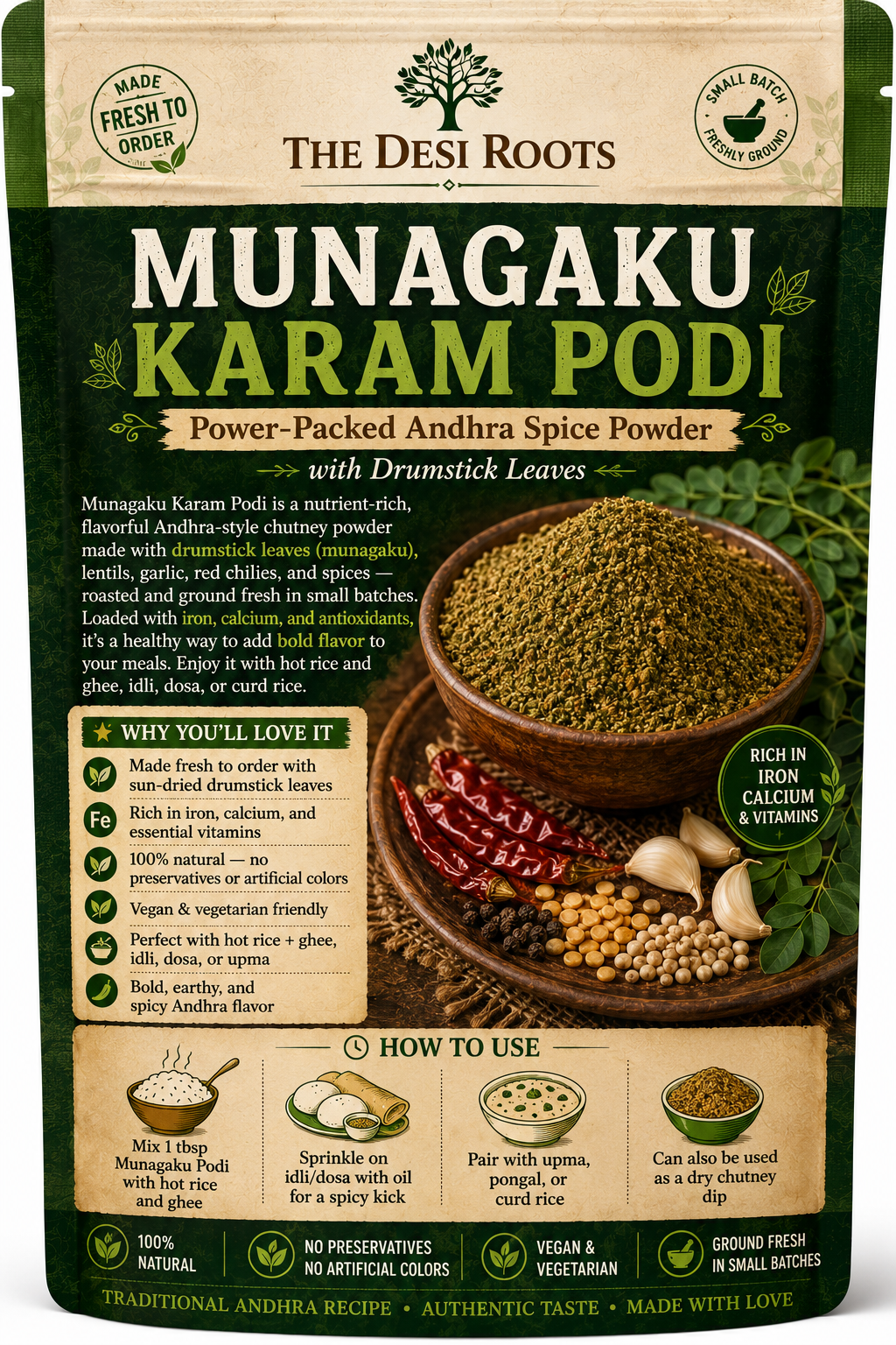 Munagaku Karam Podi