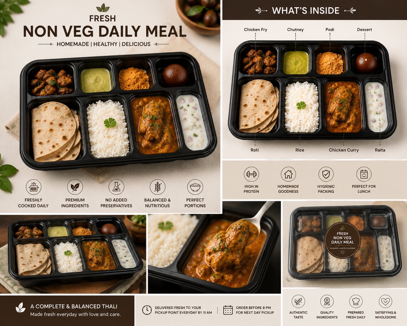 Fresh Non-Veg Daily Meal